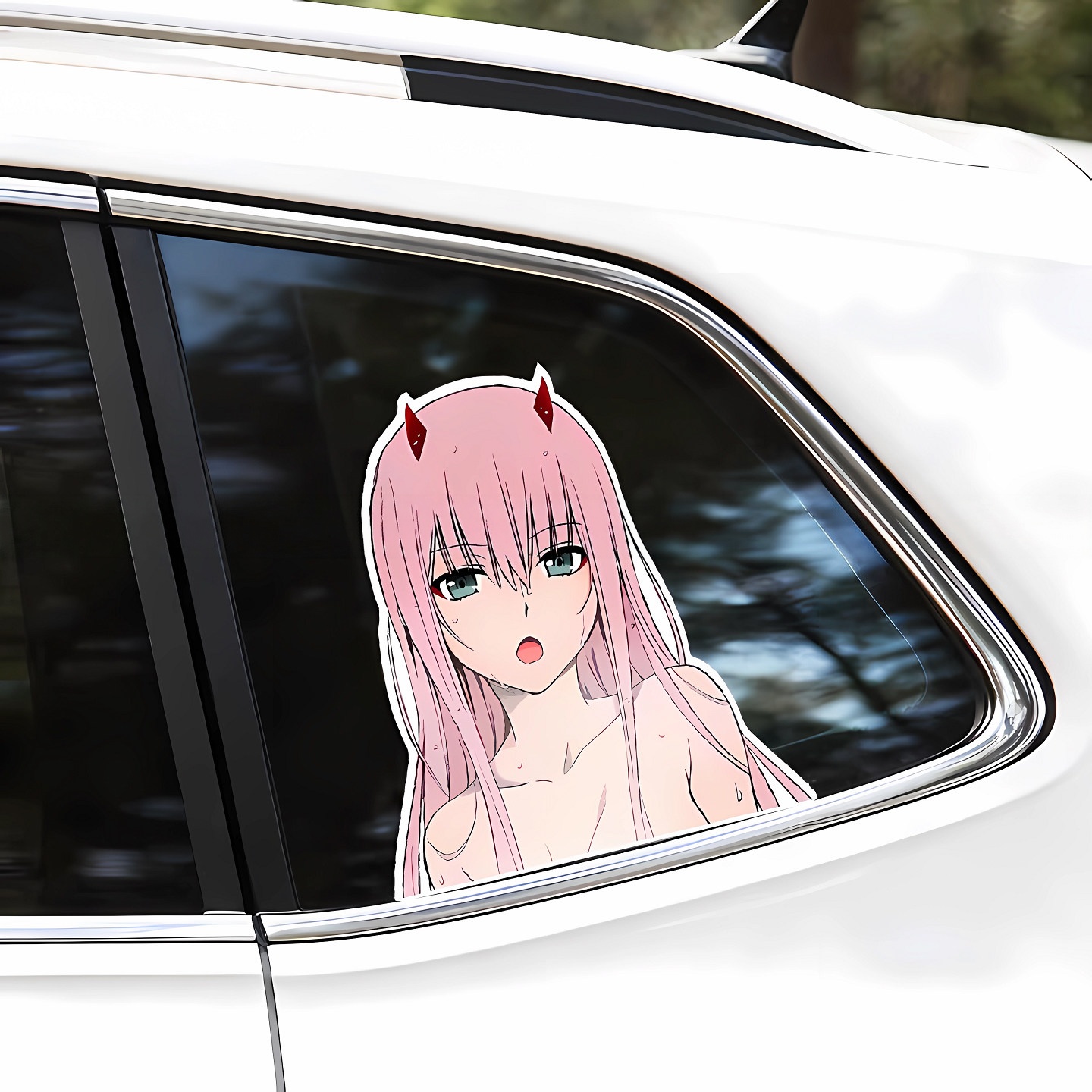 Zero Motorcycle Gear - Urocza dziewczyna anime Zero Two, naklejka