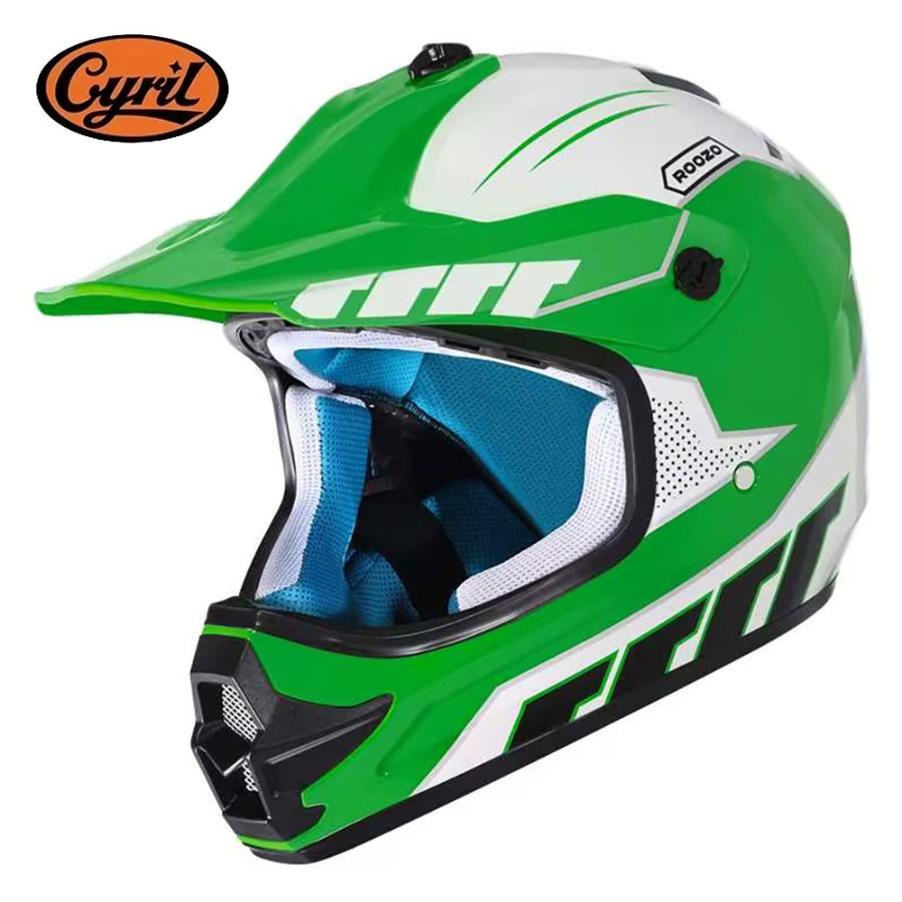 Motorcycle Gear Outfit - Zestaw motocrossowy dla dzieci z kaskiem,