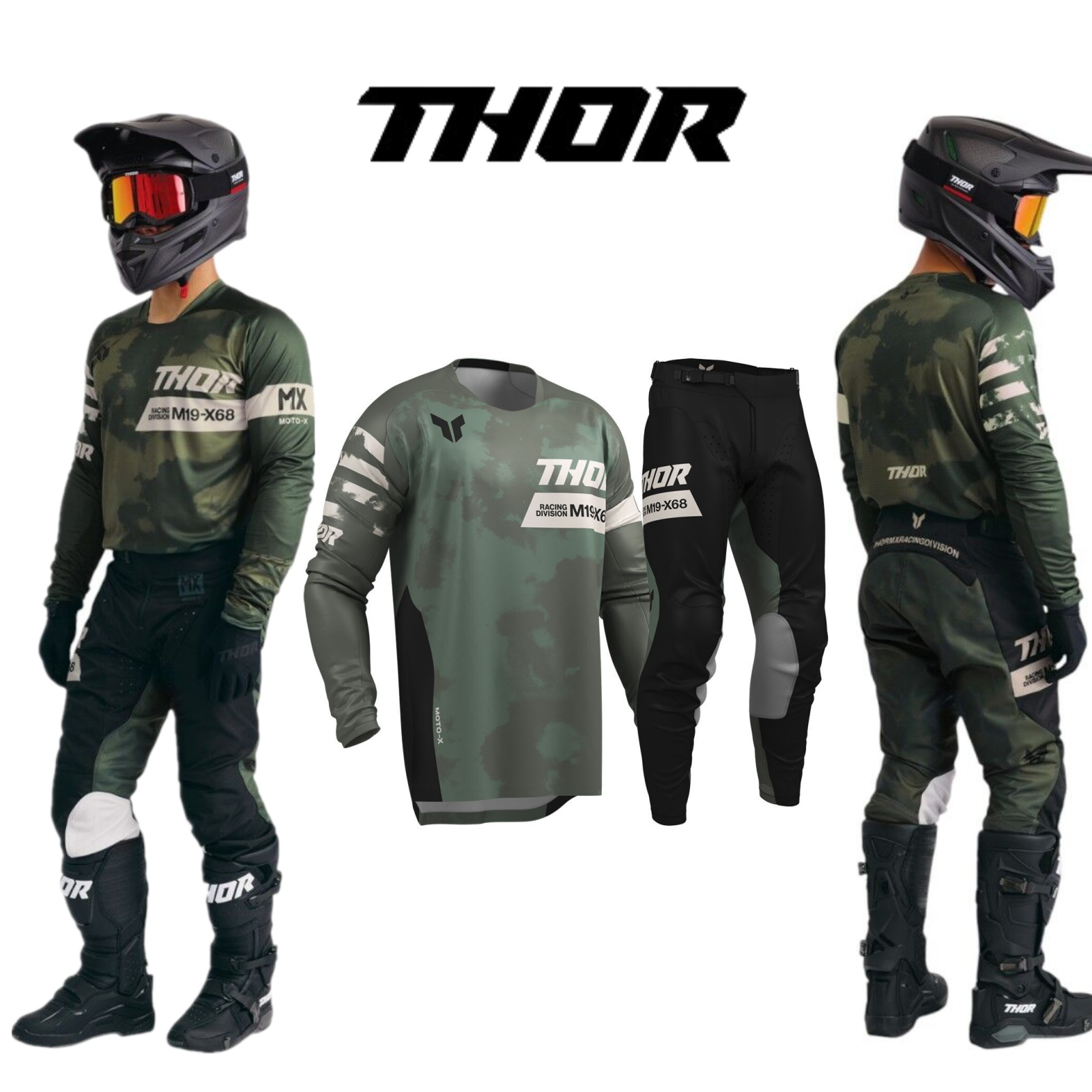 Zestaw Wyścigowy Motocrossowy  – Motorcycle Gear Outfit recenzja i cena