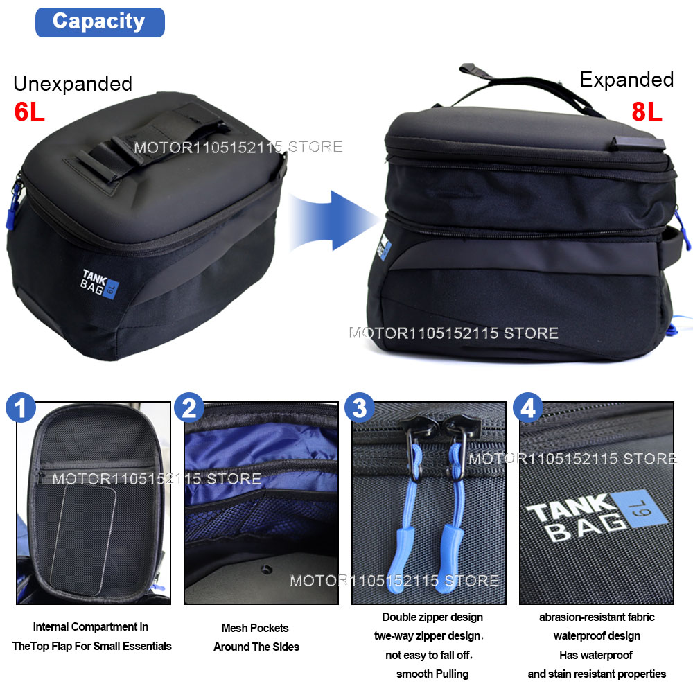 Torba magnetyczna na bak motoc – Magnetic Tank Bag recenzja i cena